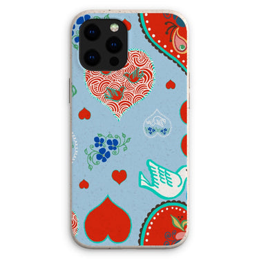 Nordic Folk Hearts Eco Phone Case - Loam & Lore